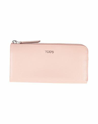 Tod's Woman Wallet Light pink Leather Cover