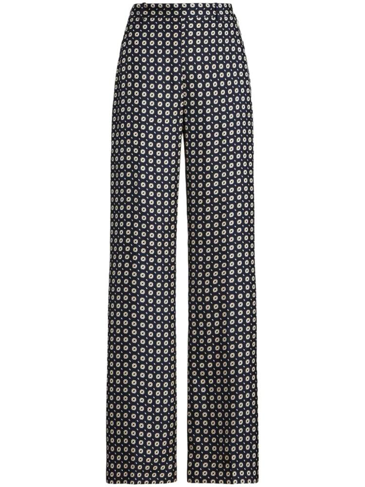 Polo Ralph Lauren geometric-print straight-leg trousers - Blue Cover