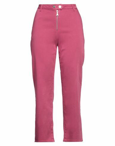 Marani Woman Pants Magenta Cotton, Polyester, Elastane Cover