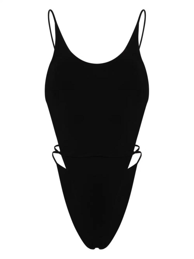 Saint Laurent backless self-tie swimsuit - Black Cover