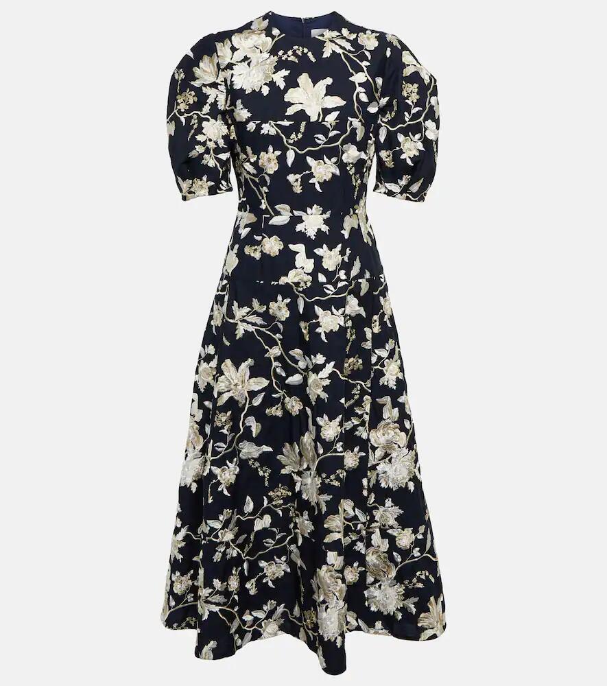 Erdem Kira floral embroidered midi dress Cover