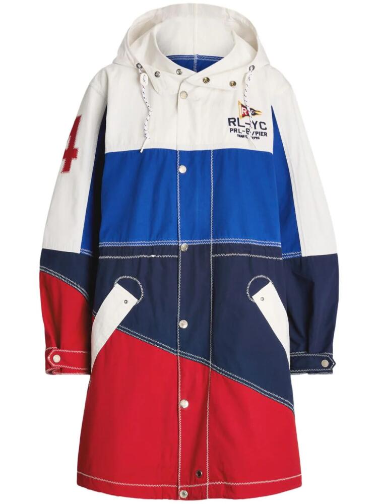 Polo Ralph Lauren colour-block parka coat - Blue Cover