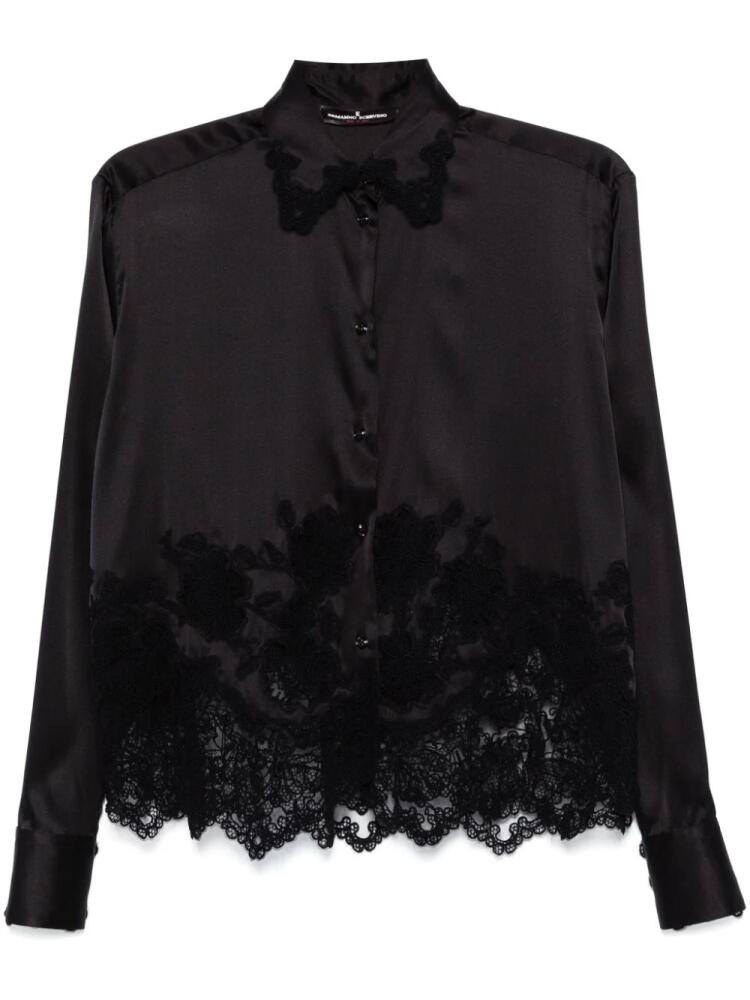 Ermanno Scervino lace-panel shirt - Black Cover