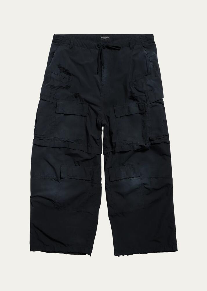 Balenciaga Men's Ripstop Large Cargo Pants Cover