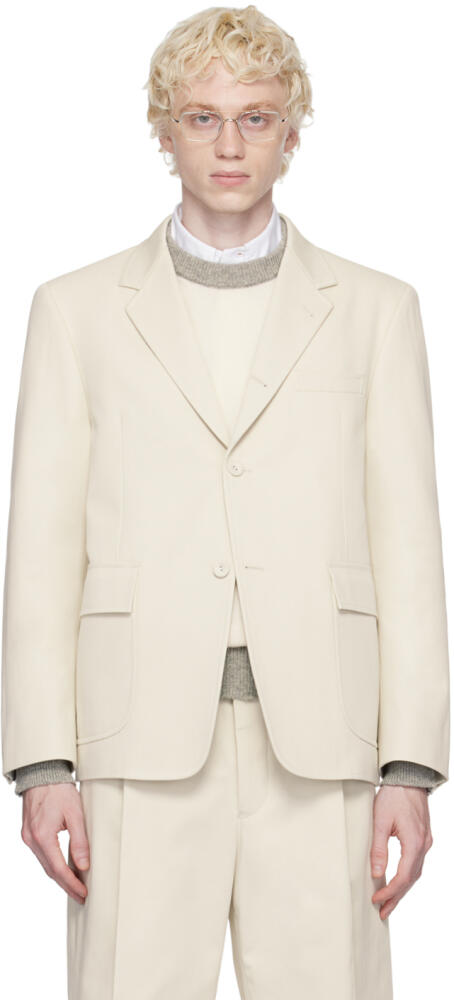 Thom Browne Off-White Unconstructed Blazer Cover