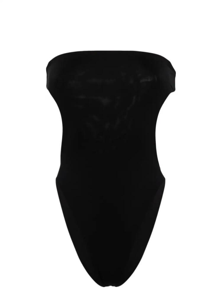 Saint Laurent strapless cut-out swimsuit - Black Cover