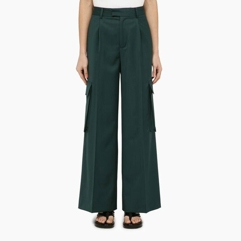 AMIRI Forest green wool trousers Cover