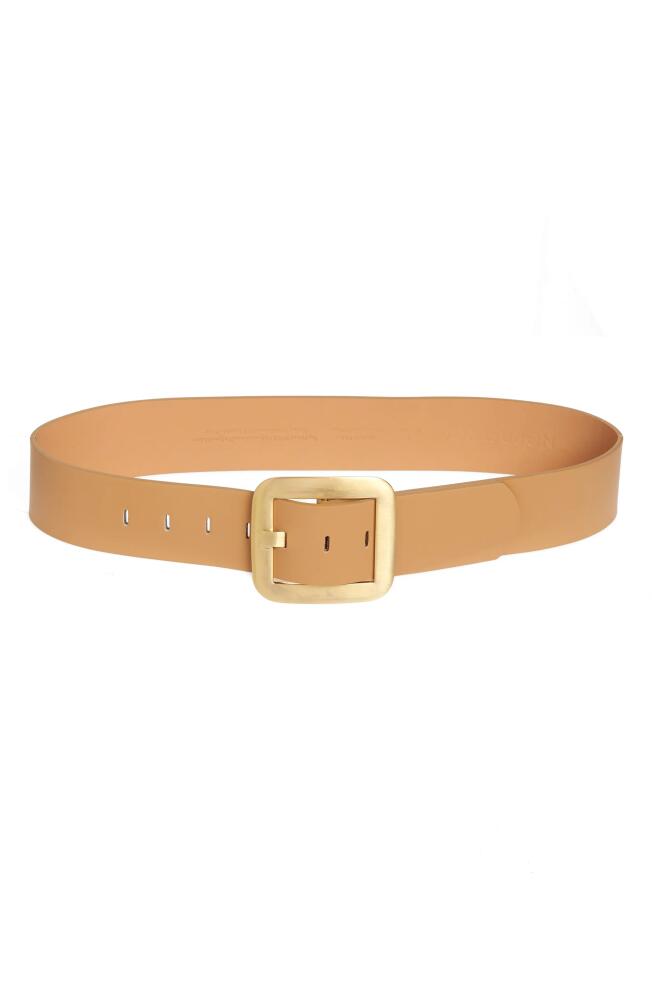 Treasure & Bond Vera Wide Leather Belt in Tan Cover