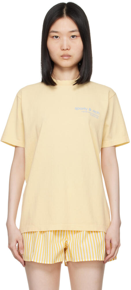 Sporty & Rich Yellow USA Health Club T-Shirt Cover