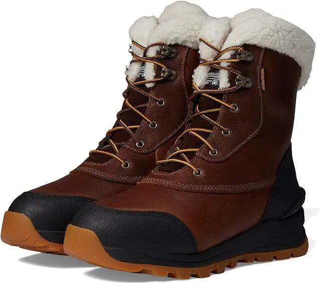 Carhartt Pellston Waterproof Insulated 8 Soft Toe Winter Boot (Red Brown Full Grain Leather) Women's Shoes Cover