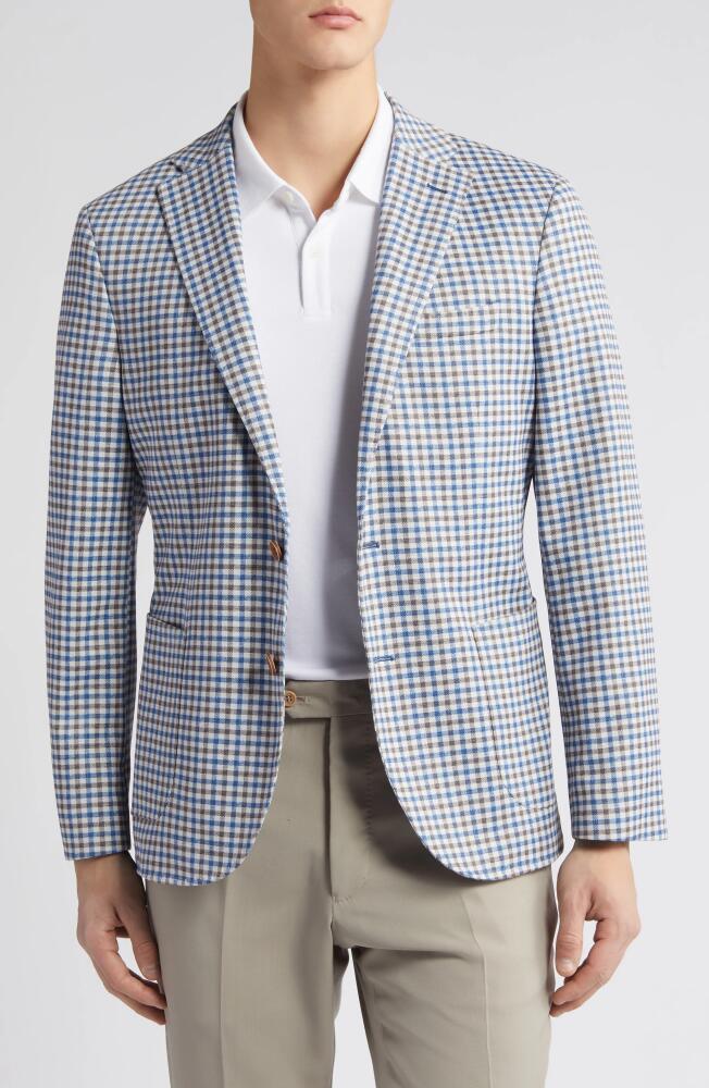 johnnie-O Quentin Check Sport Coat in Tan Cover