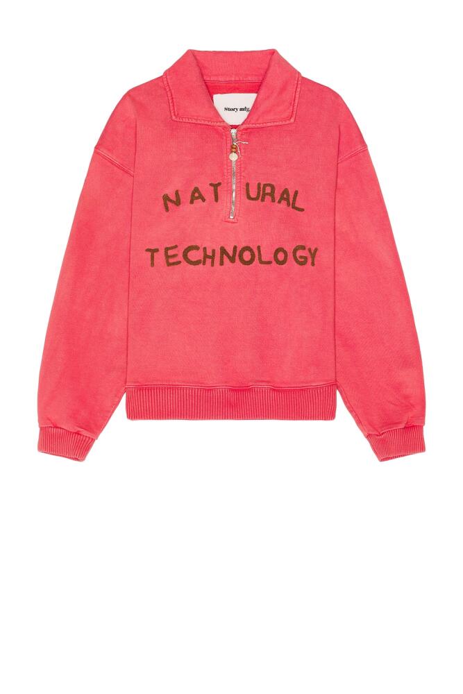 Story mfg. Geo Pullover in Pink Cover