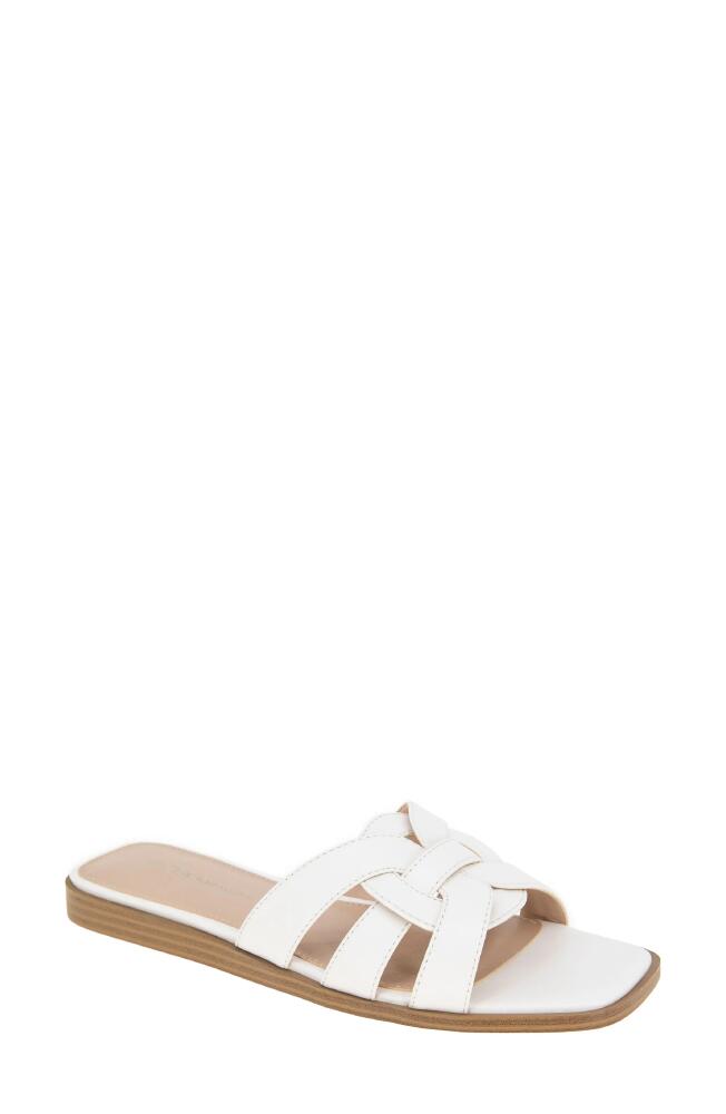 bcbg Meltem Square Toe Slide Sandal in Cloud Dancer Cover