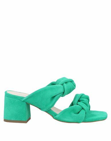 Ottod'ame Woman Sandals Emerald green Soft Leather Cover