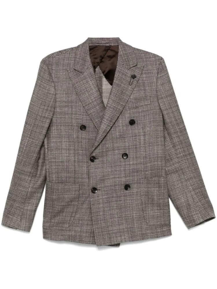 Lardini brooch-detail blazer - Neutrals Cover