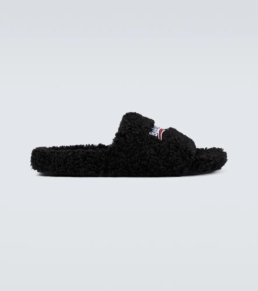 Balenciaga Political Campaign Furry slides Cover