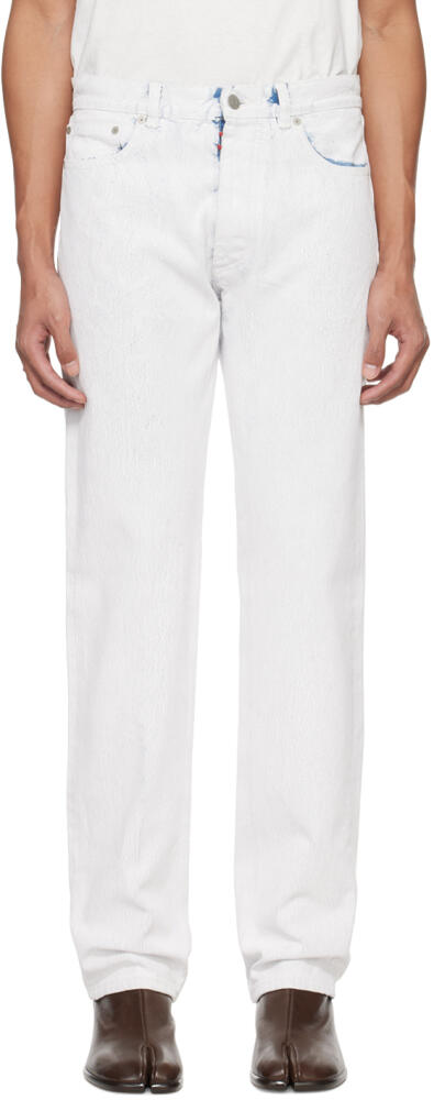 Maison Margiela White 5-Pocket Jeans Cover