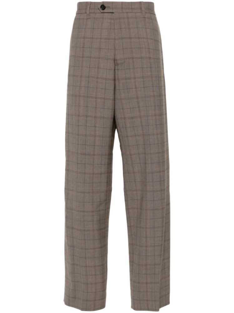 AllSaints Hobart fine-check trousers - Brown Cover