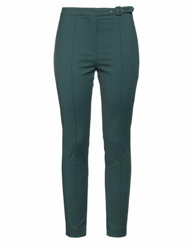 Katia Giannini Woman Pants Dark green Cotton, Polyester, Elastane Cover