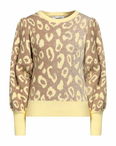 Dimora Woman Sweater Light yellow Acrylic, Polyamide, Polystyrene, Viscose, Wool Cover