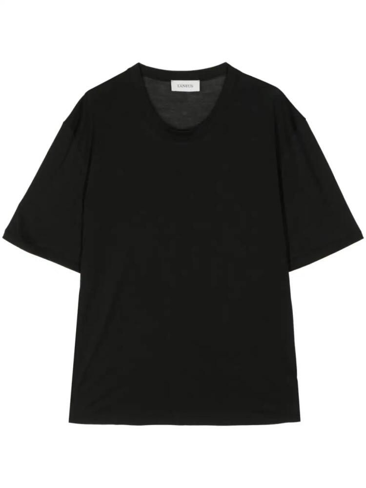 Laneus short-sleeve cotton T-shirt - Black Cover