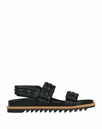 Dries Van Noten Man Sandals Black Leather Cover