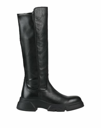 Voile Blanche Woman Boot Black Leather Cover