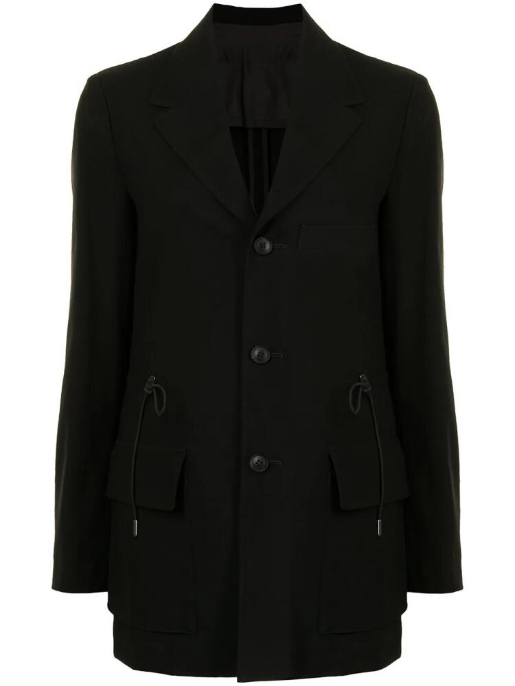 Yohji Yamamoto drawstring-waist jacket - Black Cover