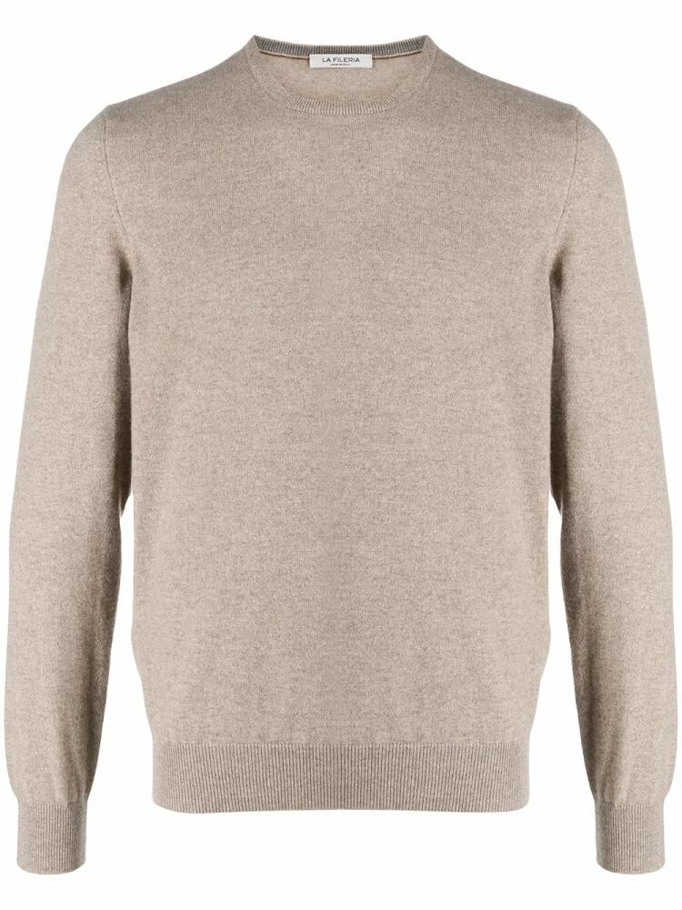 Fileria ribbed-knit cashmere sweater - Neutrals Cover