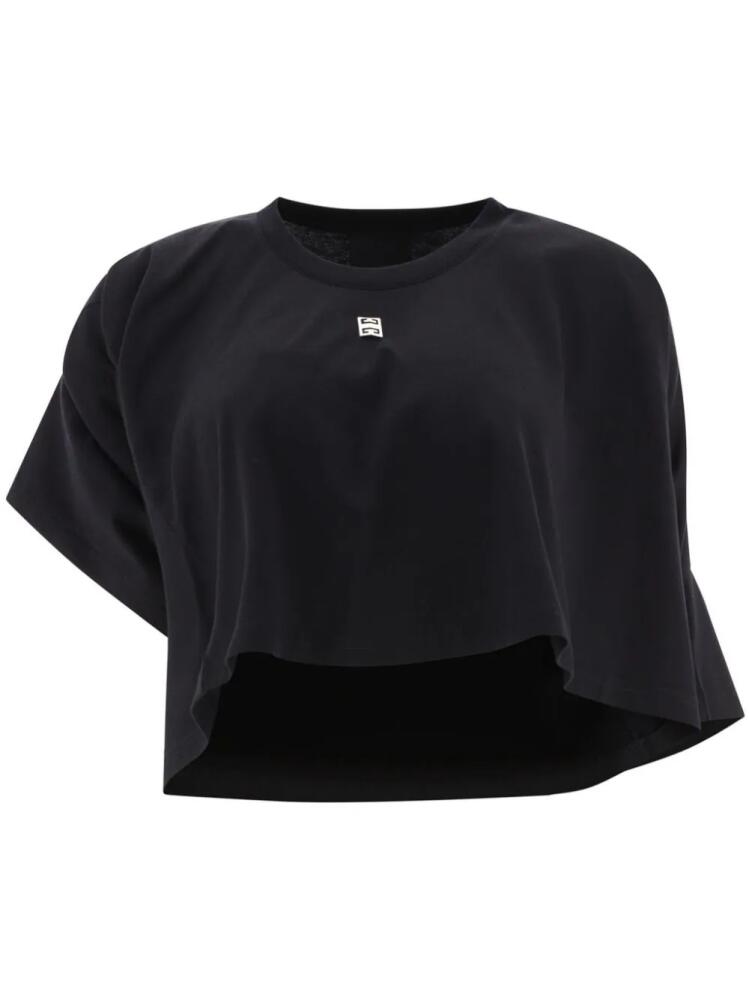 Givenchy cropped asymmetric T-shirt - Black Cover