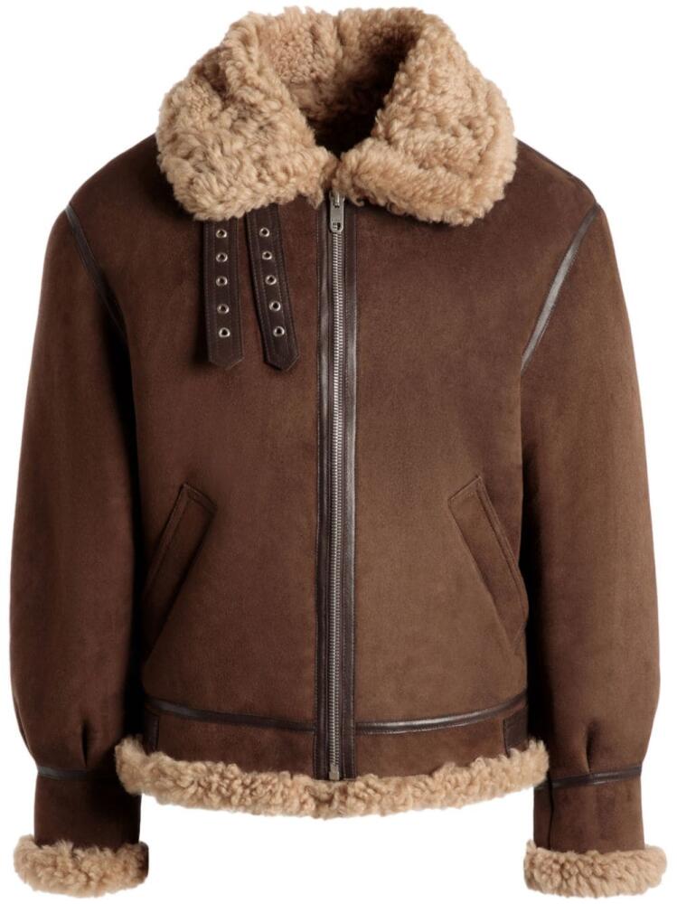 Bally shearling-lined jacket - Brown Cover