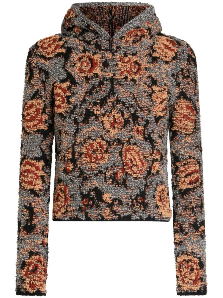 ETRO abstract print hoodie - Grey Cover