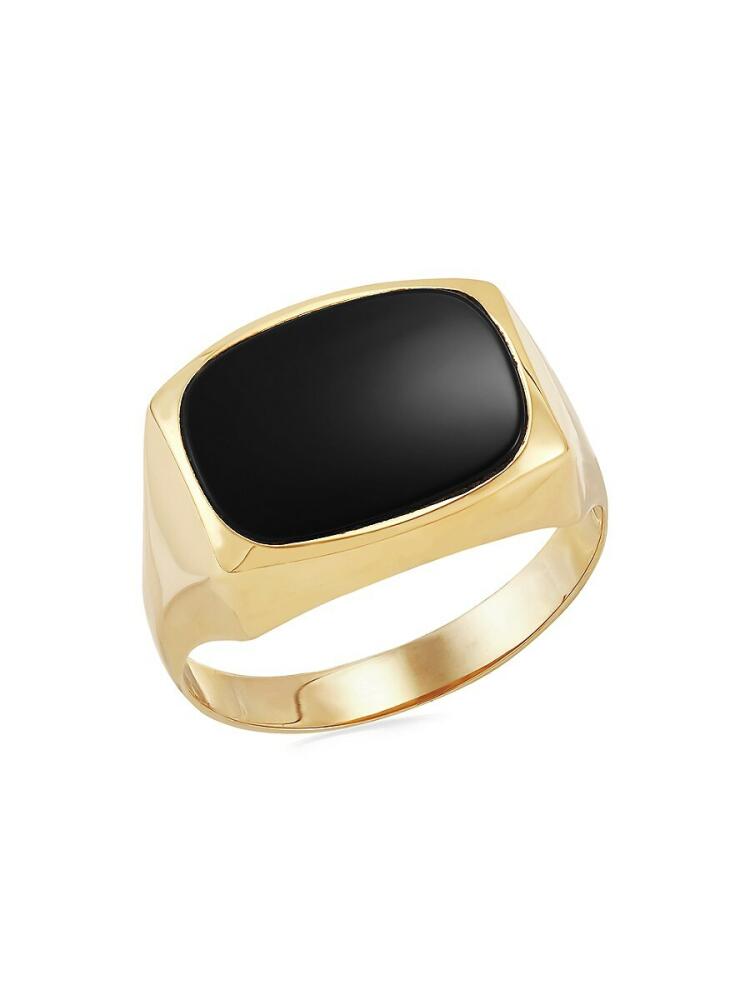 Saks Fifth Avenue Men's 14K Yellow Gold & Onyx Signet Ring Cover