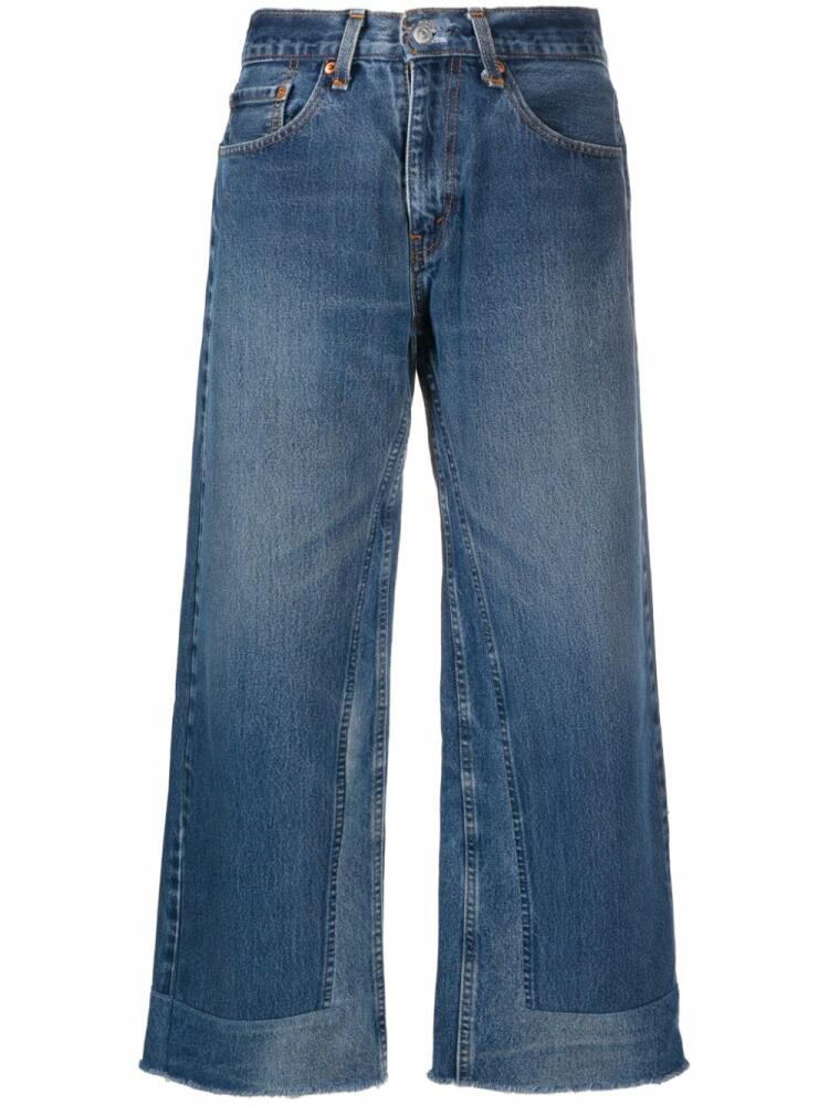 B SIDES mid-rise wide-leg jeans - Blue Cover