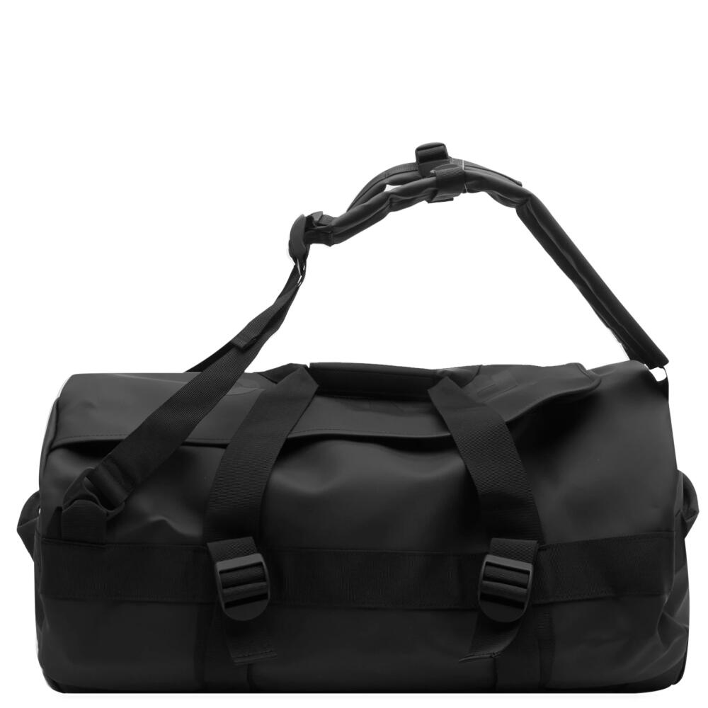 Rains Men's Texel Duffle Bag in Black Cover