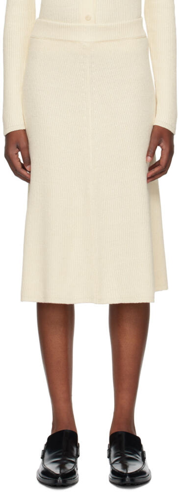 Joseph Beige Flared Midi Skirt Cover