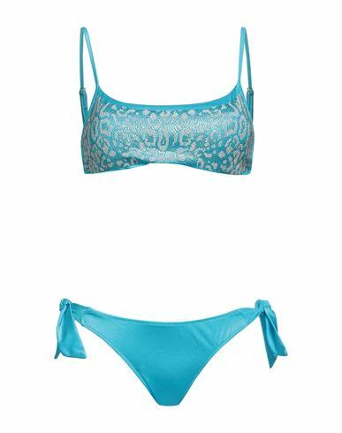 4giveness Woman Bikini Azure Polyamide, Elastane Cover