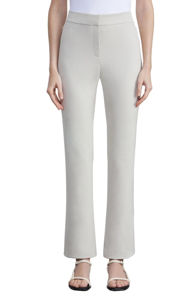 Lafayette 148 New York Manhattan Acclaimed Stretch Slim Flare Pants in Sand Cover