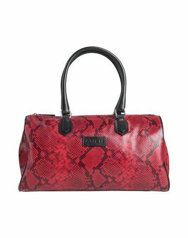 Amen Woman Handbag Red Soft Leather Cover