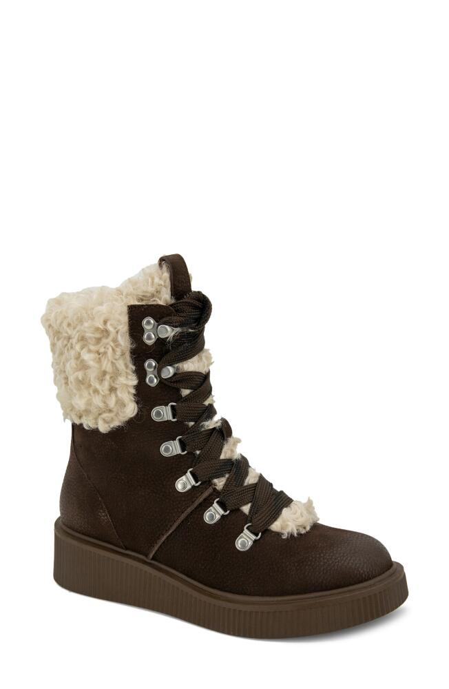 GENTLE SOULS BY KENNETH COLE Behann Faux Shearling Alpine Boot in Chocolate Cover