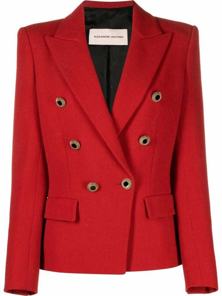 Alexandre Vauthier double-breasted wool blazer - Red Cover