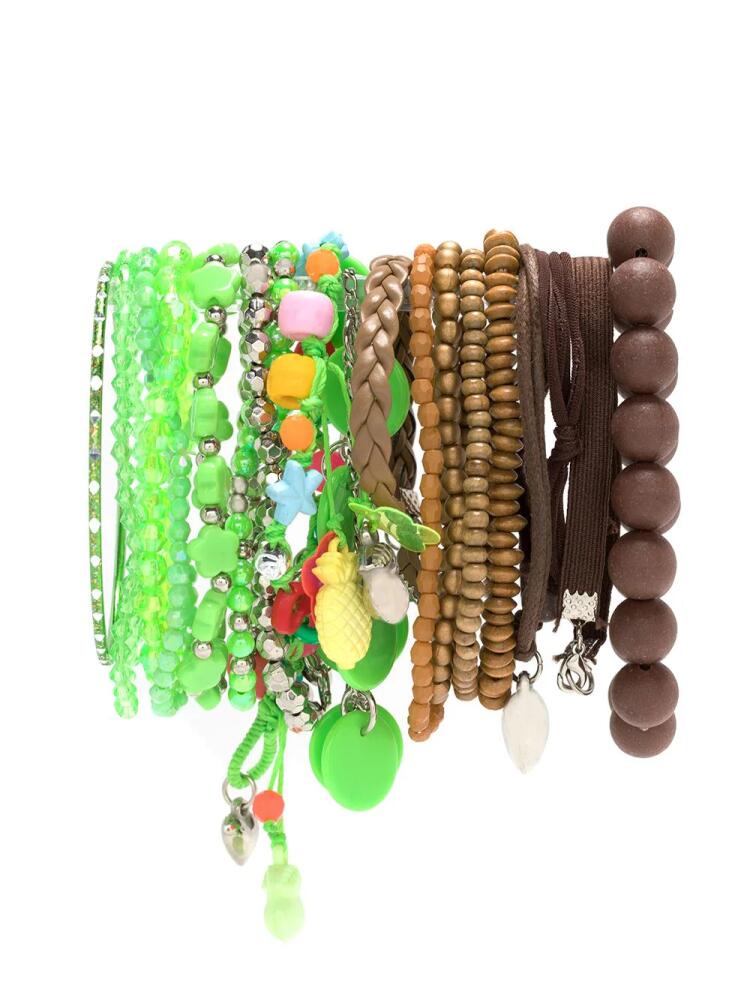 Amir Slama bracelets set - Green Cover