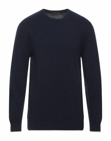 Daniele Fiesoli Man Sweater Midnight blue Wool, Cashmere Cover