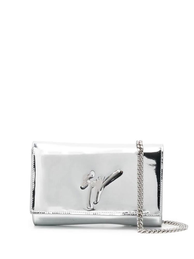 Giuseppe Zanotti metallic crossbody-bag - Silver Cover