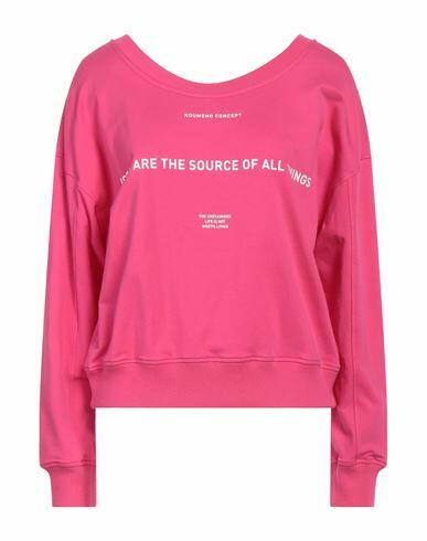 Noumeno Concept Woman Sweatshirt Fuchsia Cotton, Elastane Cover