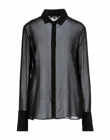 Patrizia Pepe Woman Shirt Black Silk Cover