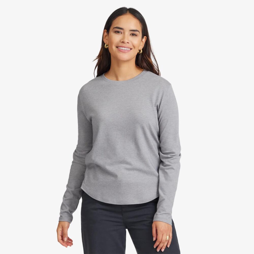 Allbirds Women's Soft Merino Long Sleeve Tee, Medium Grey Cover