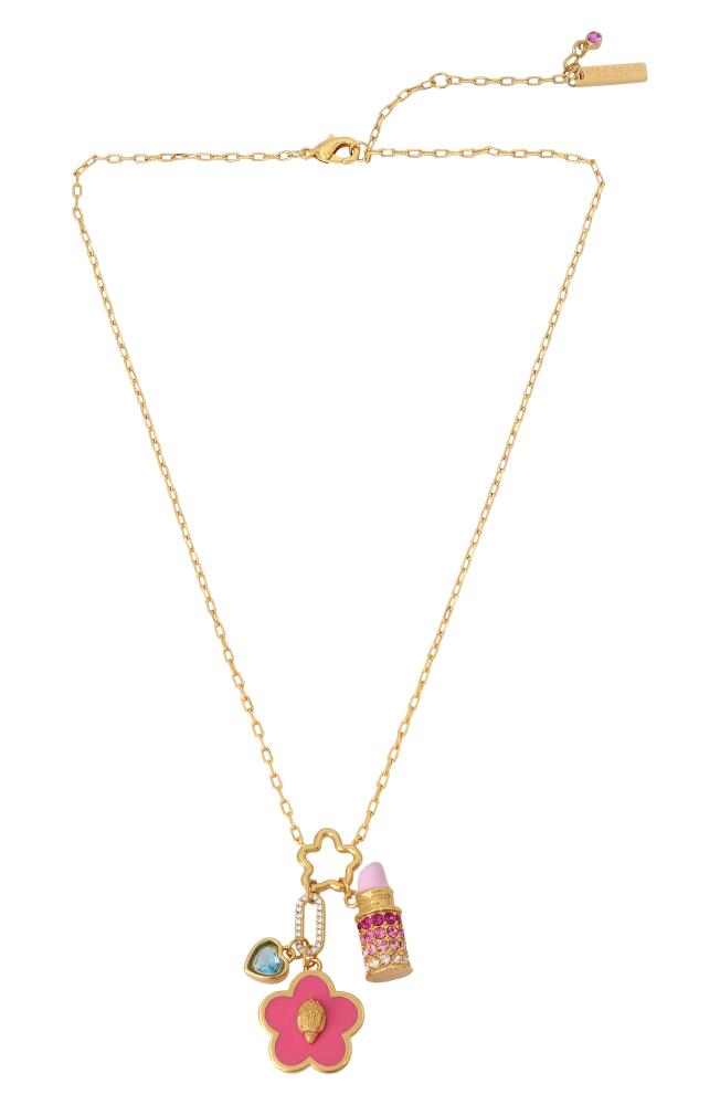 Kurt Geiger London Mixed Charm Pendant Necklace in Pink Cover