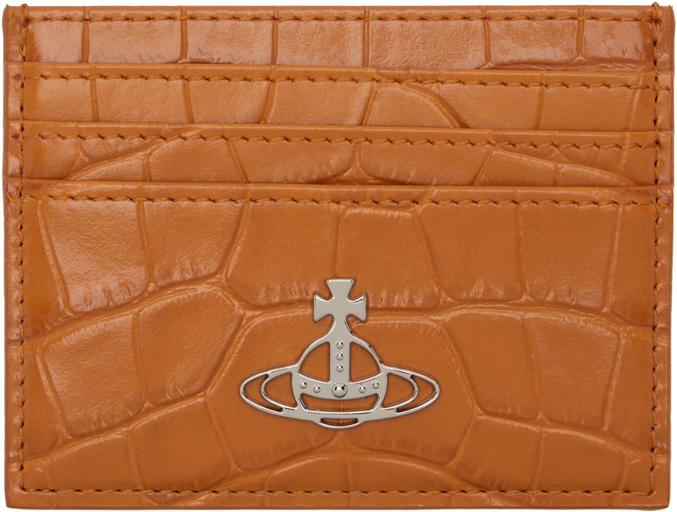 Vivienne Westwood Orange Flat Card Holder Cover