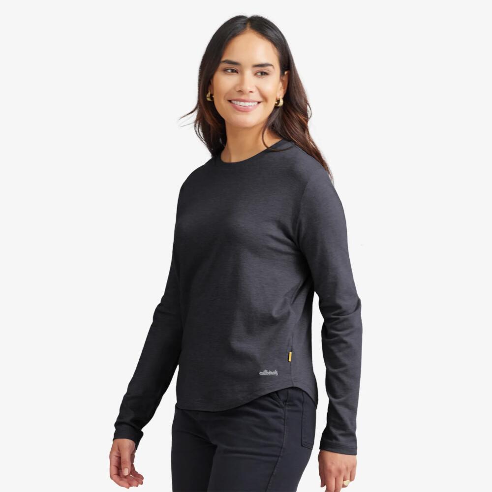 Allbirds Women's Soft Merino Long Sleeve Tee, Black Cover